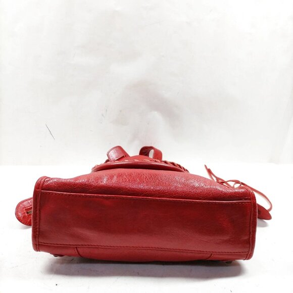 Balenciaga Red Leather Hand Bag mon1000-101425 - Picture 5 of 16